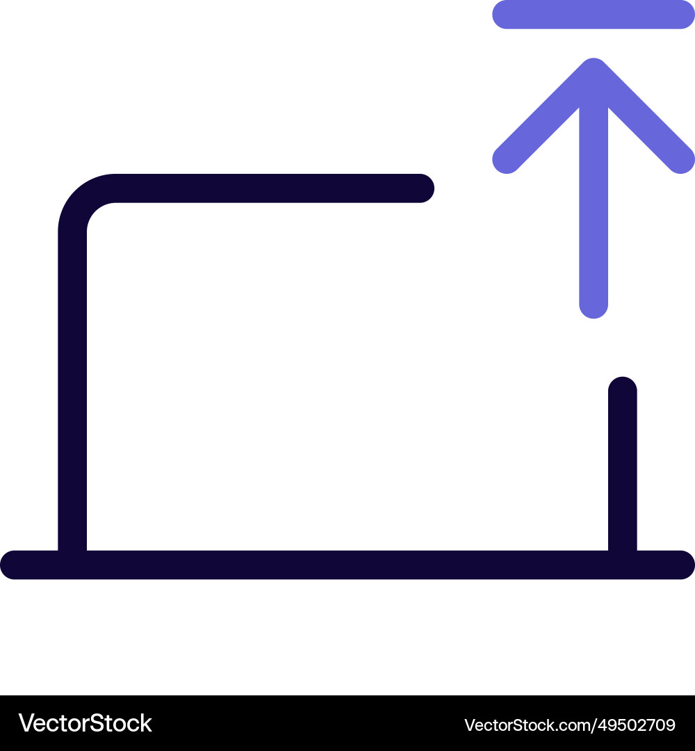 Transferring data to server using a laptop vector image