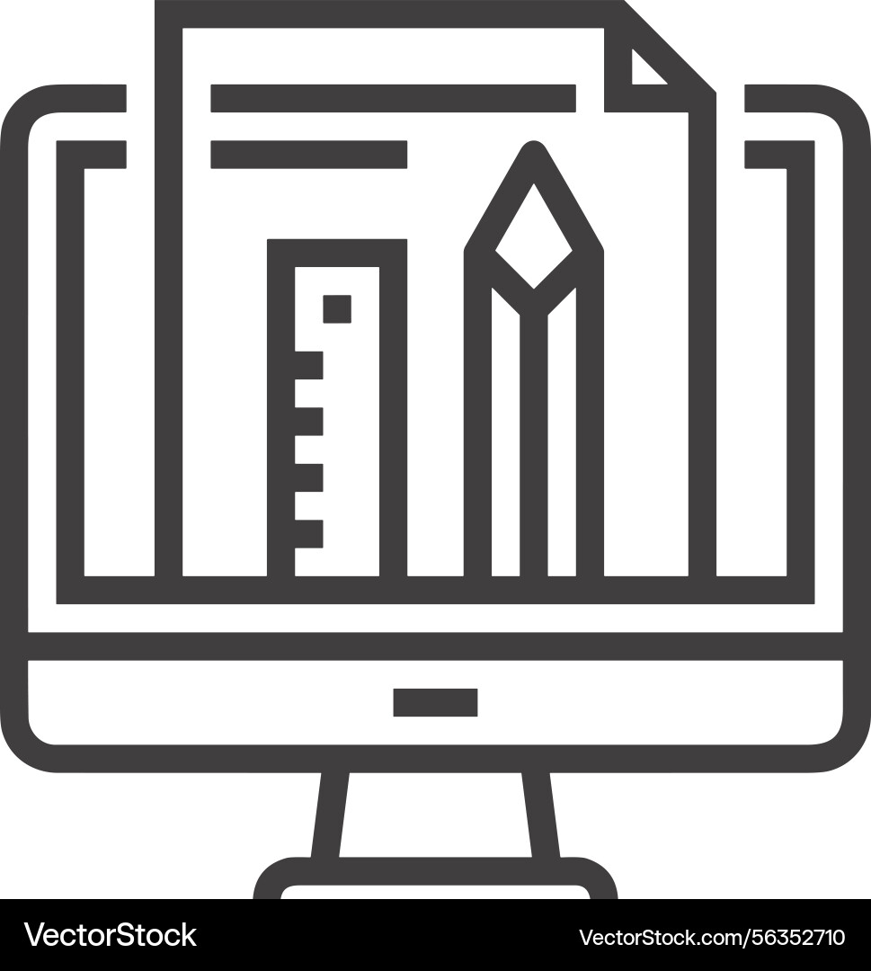 Computer icon symbol image Computer icon symbol image Vector Image
