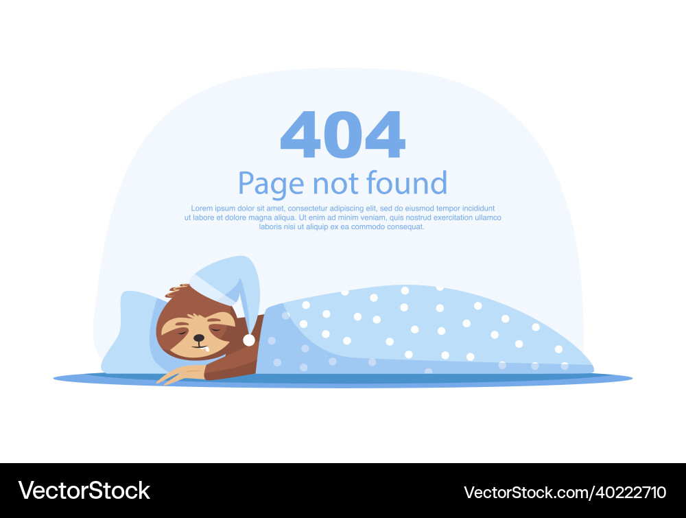 Internet network warning 404 error page or file Internet network warning 404 error page or file Vector Image