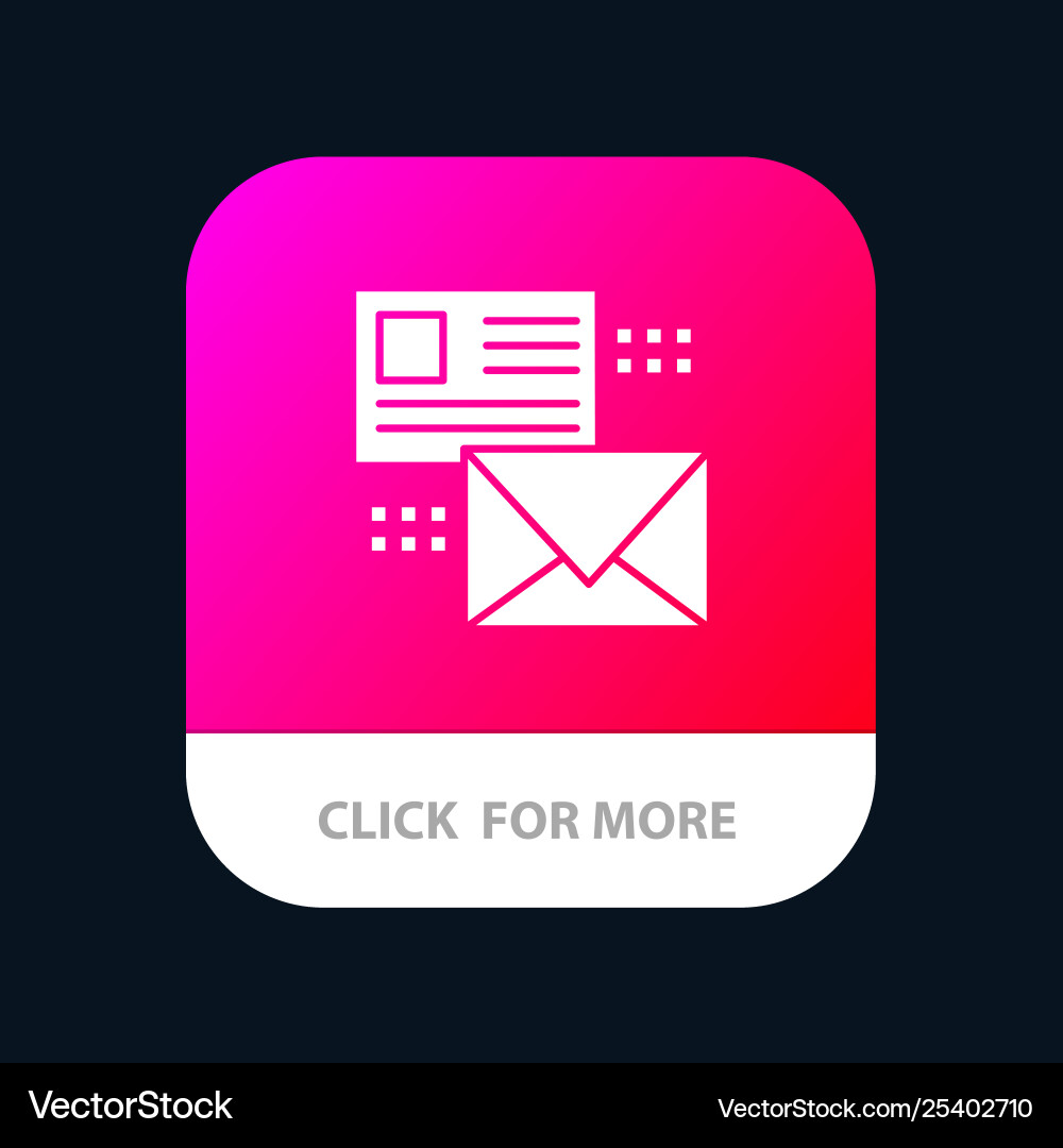 Mailing conversation emails list mail mobile app Vector Image