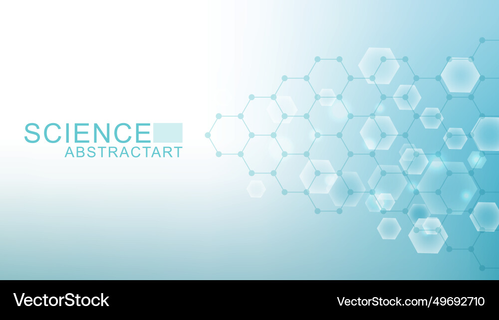 Modern science background with lines dots Modern science background with lines dots vector image