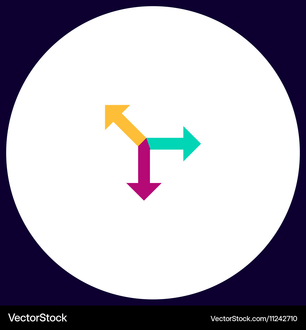 Road arrow computer symbol Vector Image