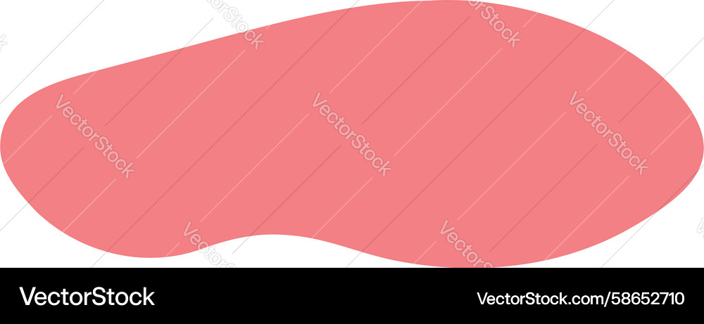 Soft Pink Irregular Blob Shape Vector Image