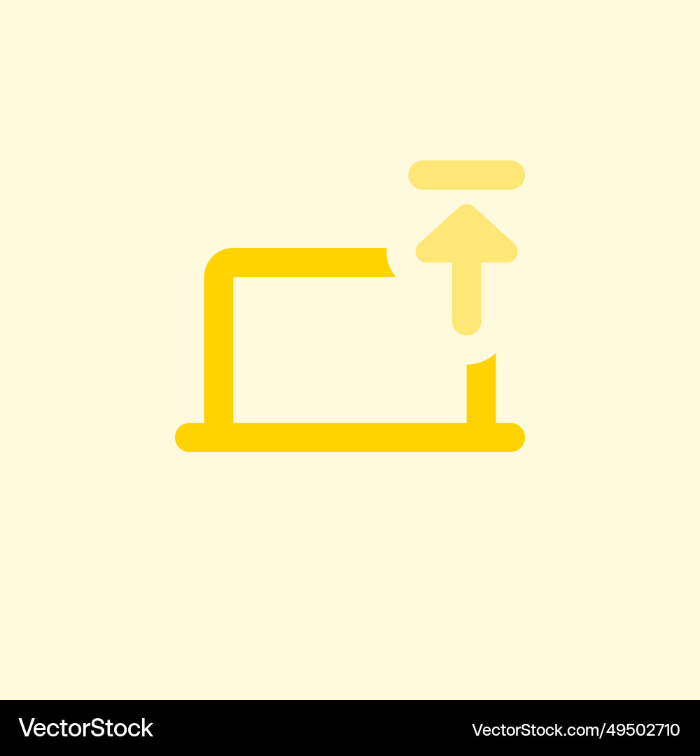 Transferring data to server using a laptop vector image
