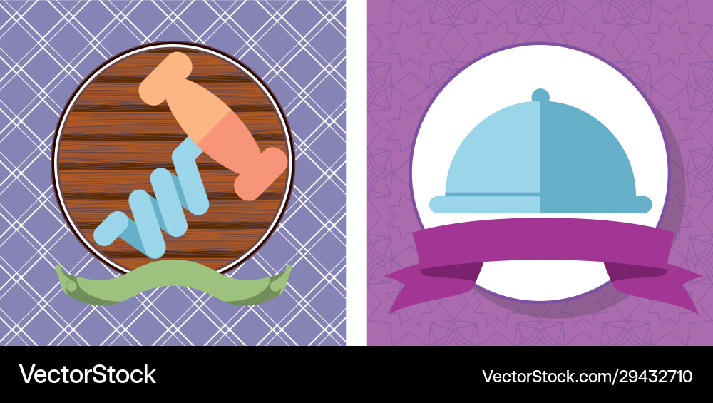 Wine corkscrew and tray server circular frame Wine corkscrew and tray server circular frame vector image