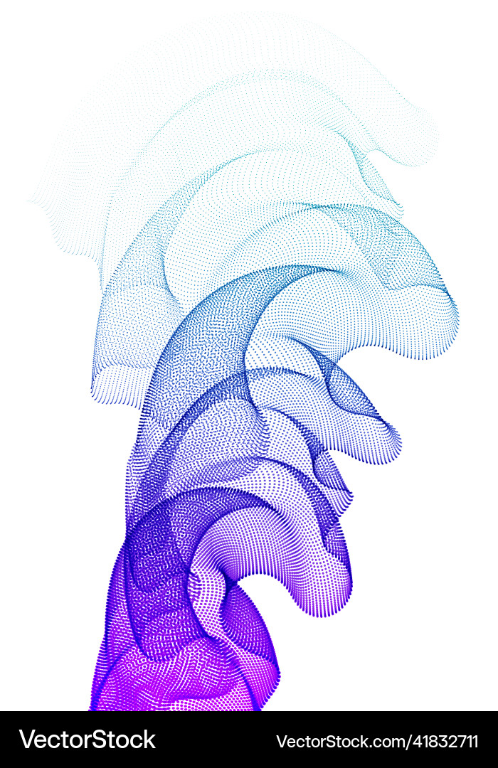 Abstract background with wave of flowing Vector Image