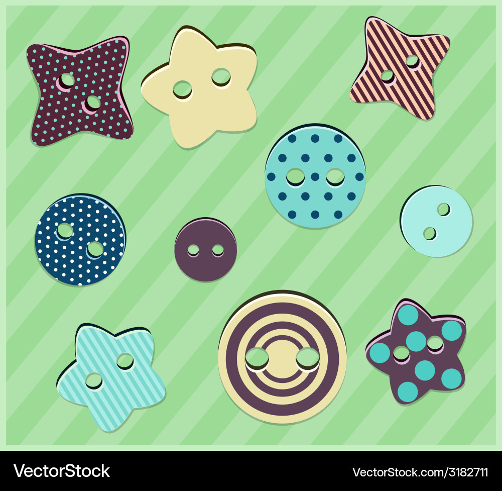 Button vector image