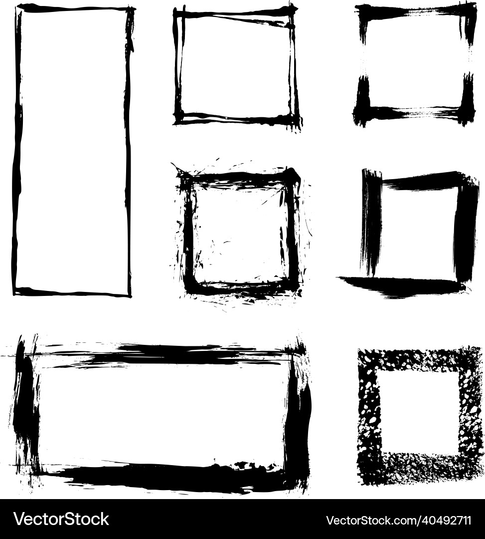 Collection of texture frames Collection of texture frames vector image