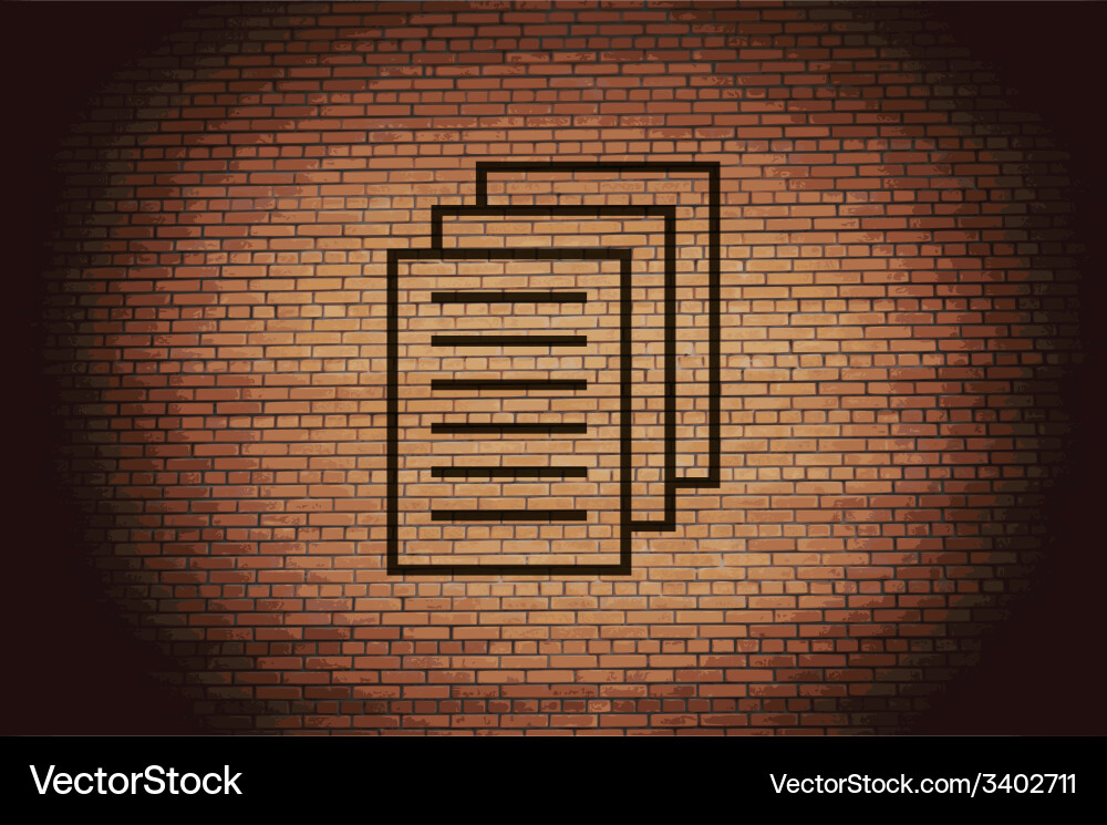 Copy file icon symbol flat modern web design Vector Image