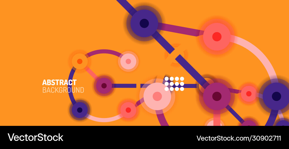 Geometric Abstract Network Background vector image
