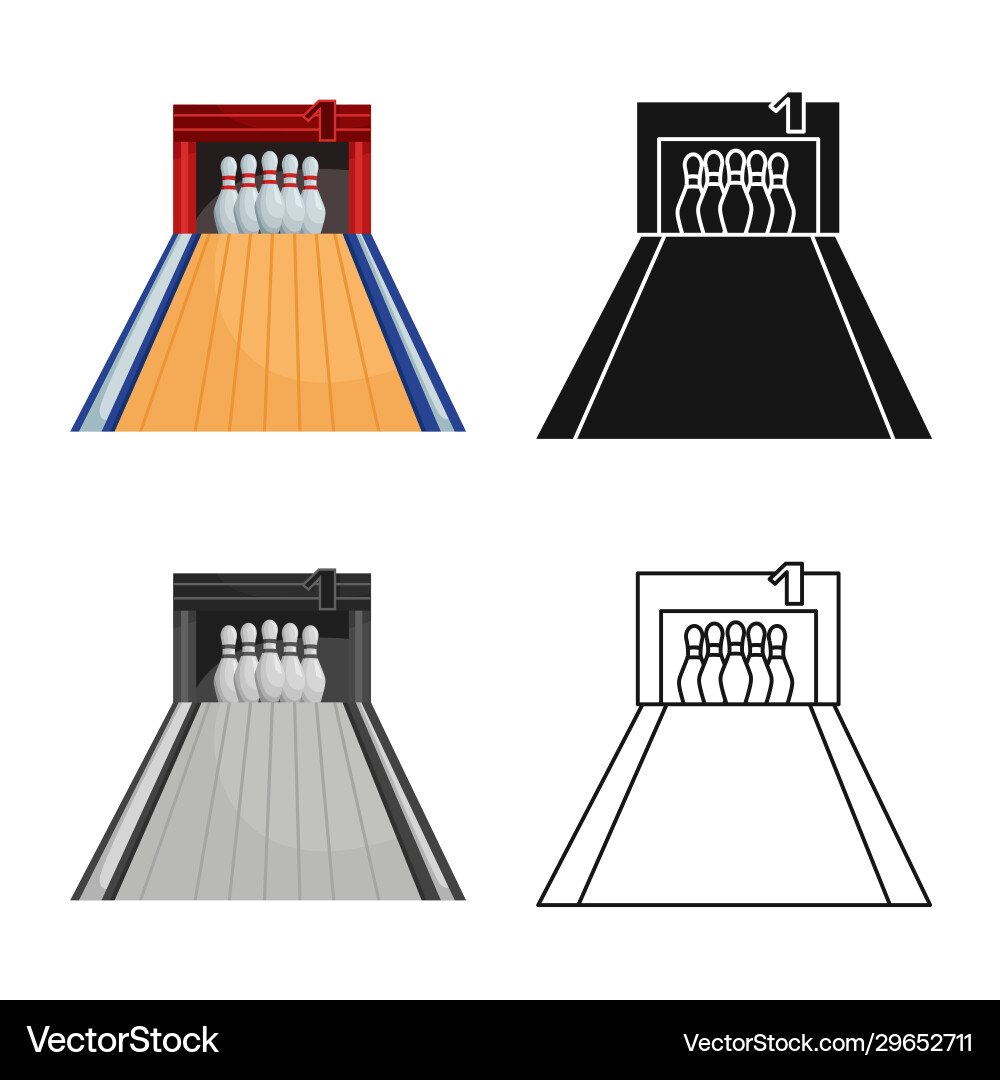 Isolated object lane and target sign web Vector Image