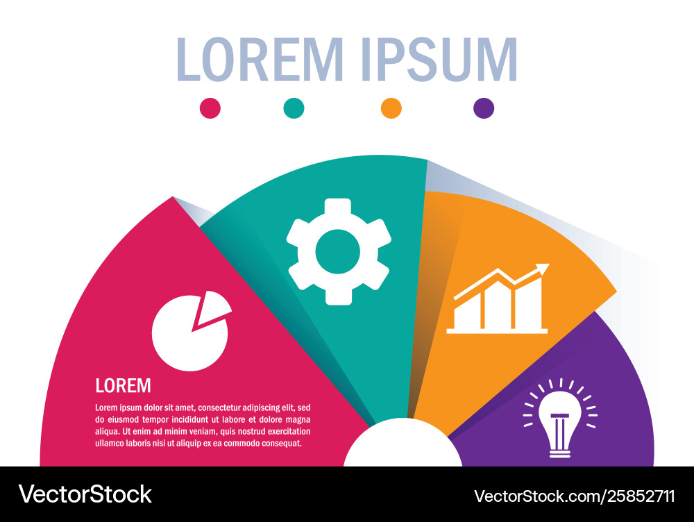 Isolated workflow and infographic design vector image