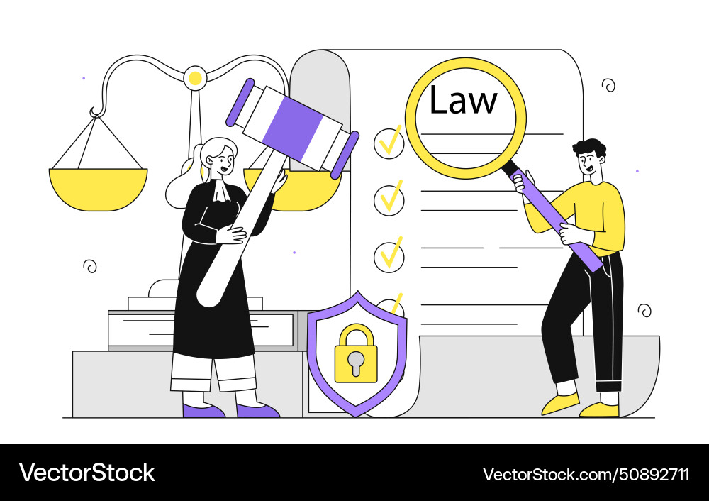 Law information simple vector image