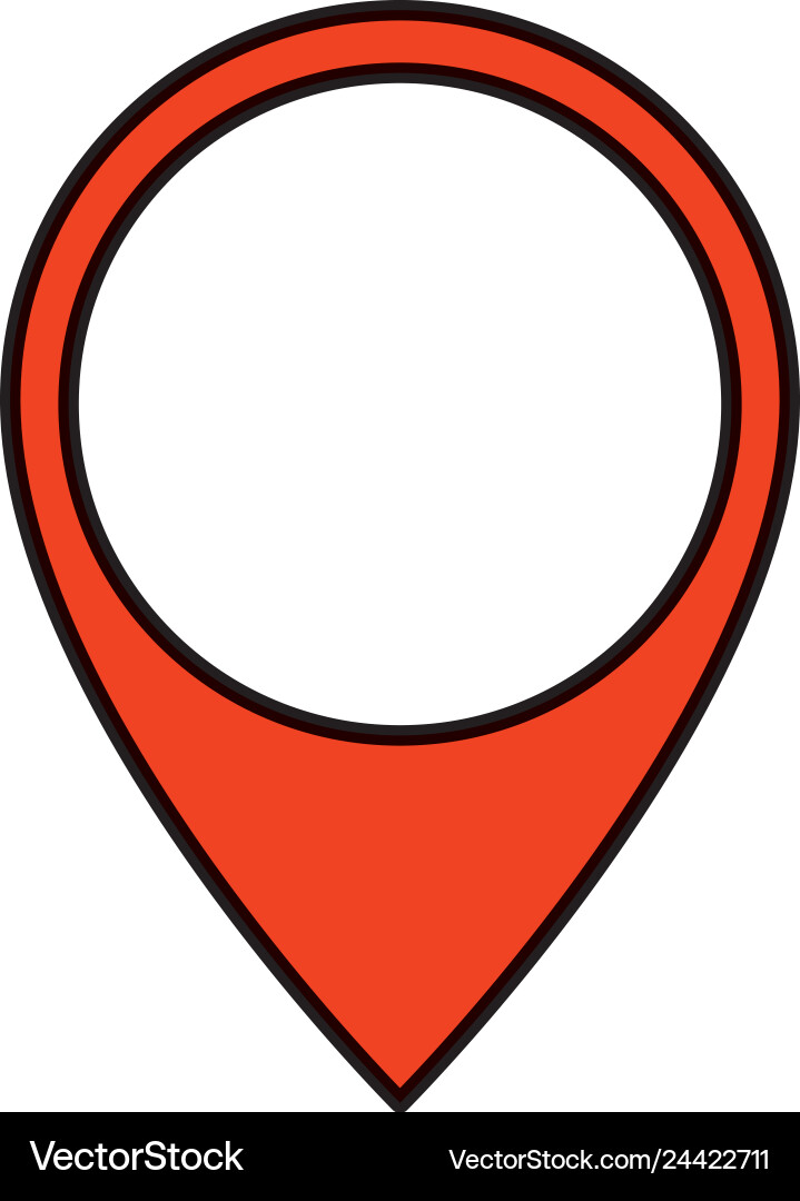 Pin pointer location icon vector image