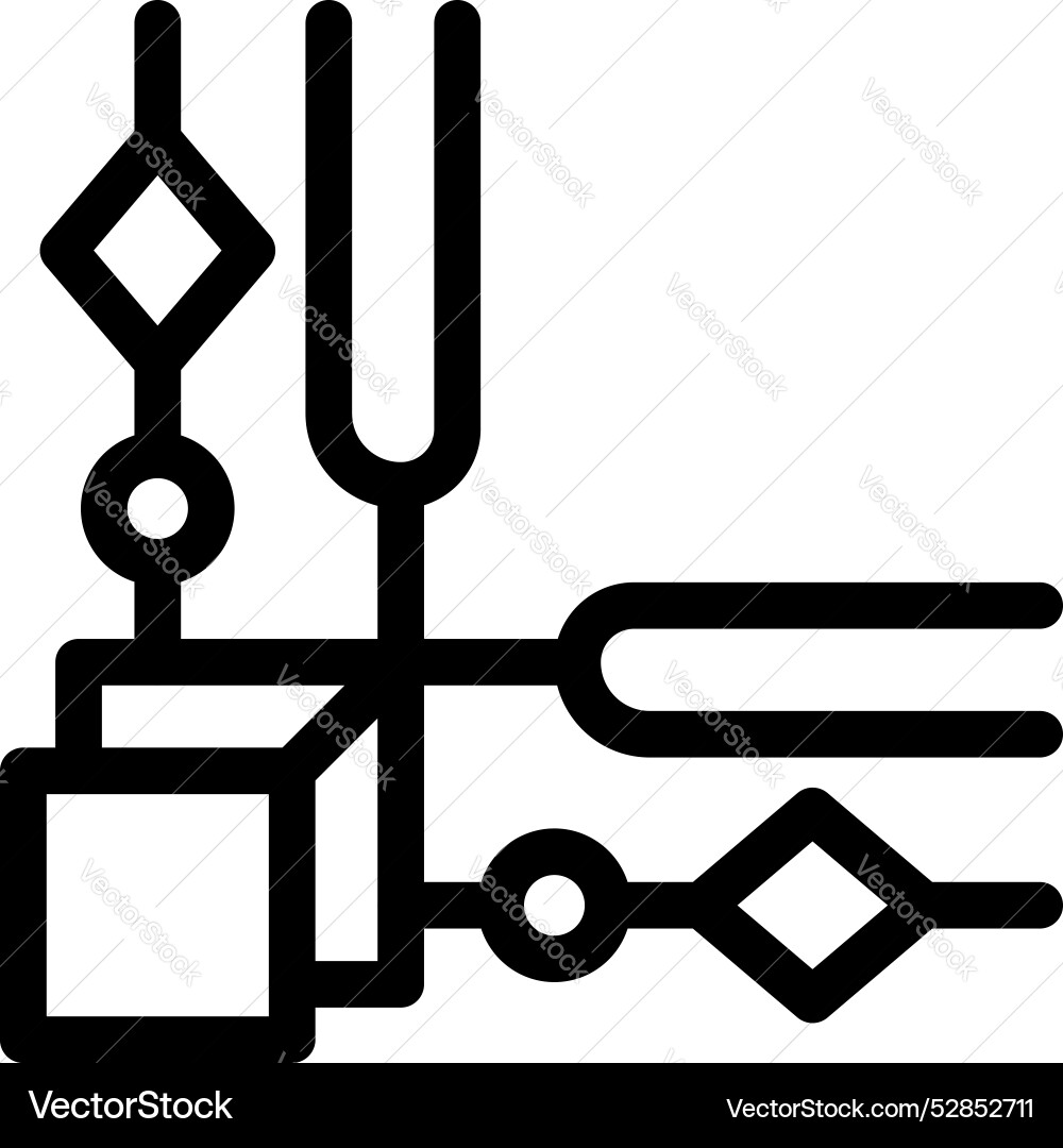 Quantum physics experiment showing vibrating vector image