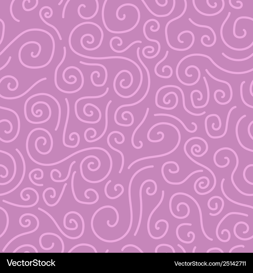 Seamless curly pattern - hand drawn design Seamless curly pattern - hand drawn design vector image