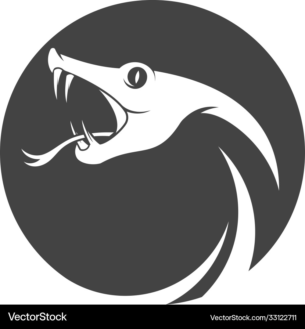 Snake simple logo design element Snake simple logo design element vector image