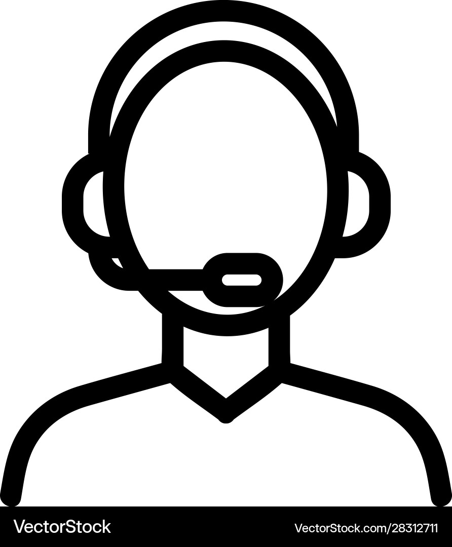 Technical support operator is an icon Technical support operator is an icon vector image
