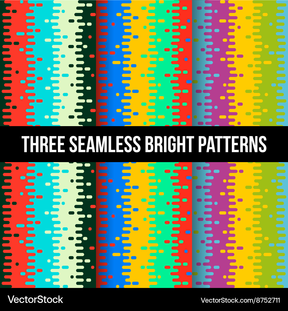 Vibrant Colorful Patterns Vector Image