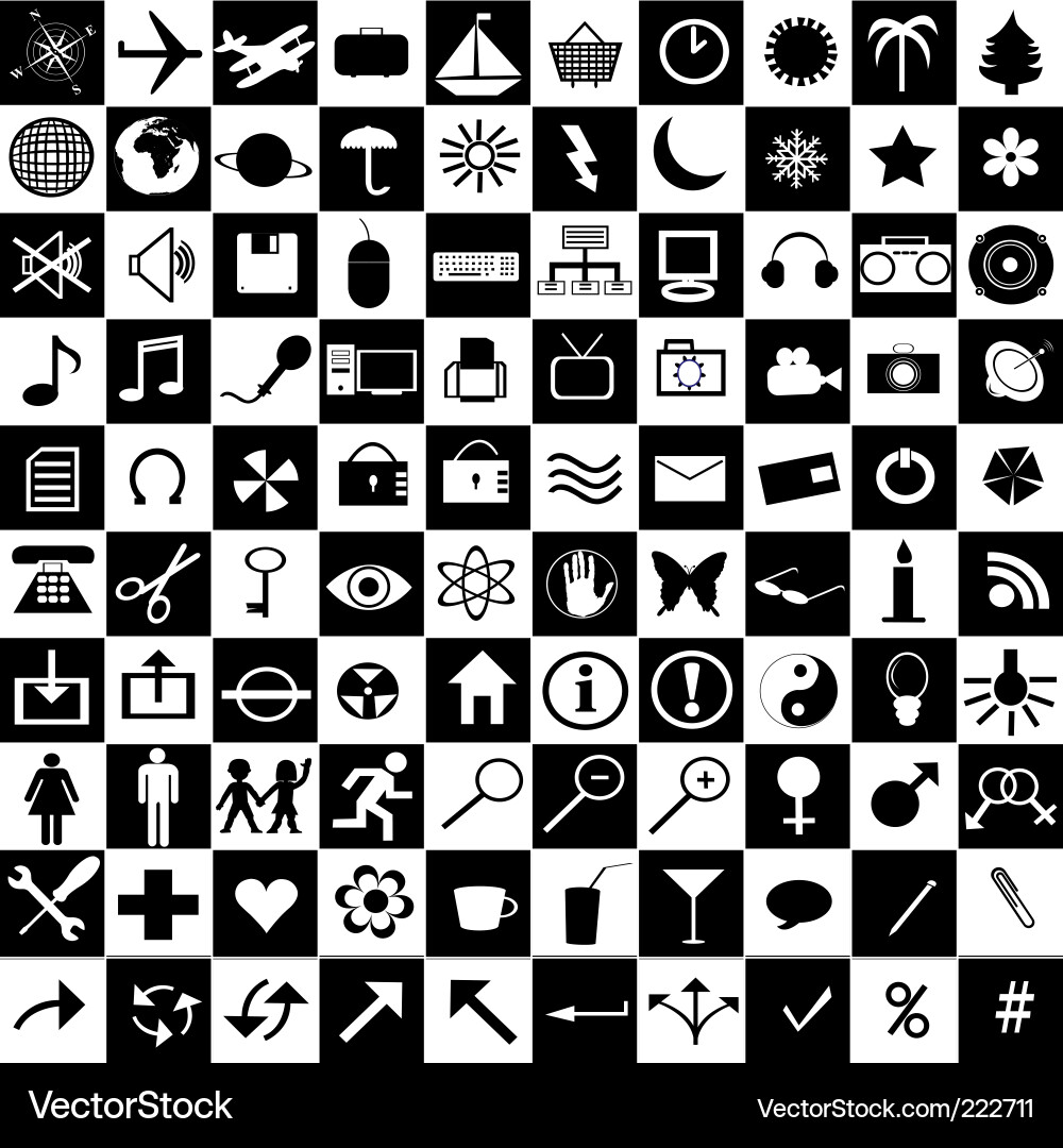 Web icons vector image