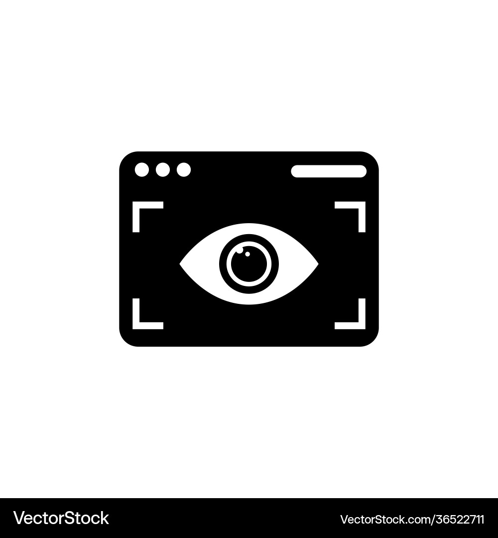 Web visibility icon in logotype Vector Image