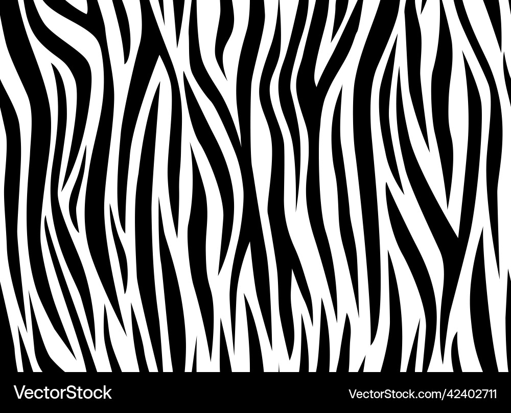 Zebra abstract seamless pattern black lines Zebra abstract seamless pattern black lines vector image