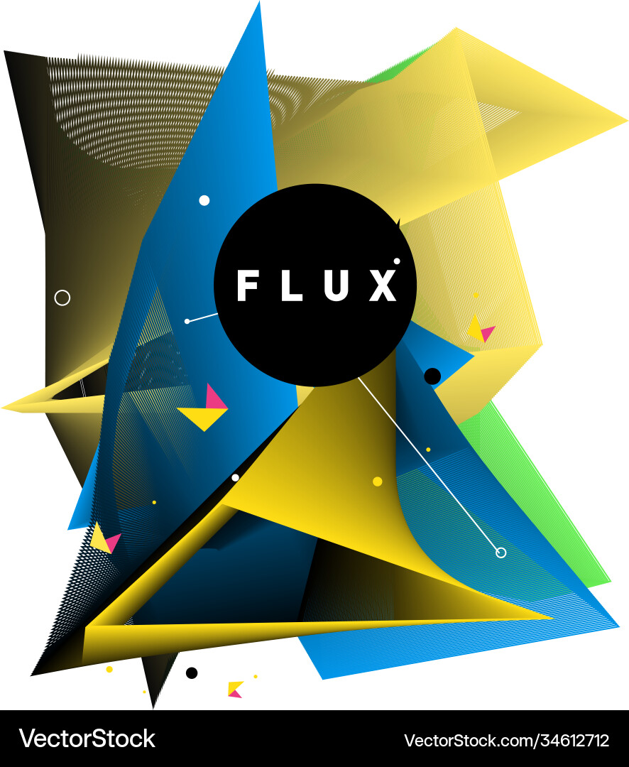 3d colorful wave background dynamic flux effect 3d colorful wave background dynamic flux effect Vector Image