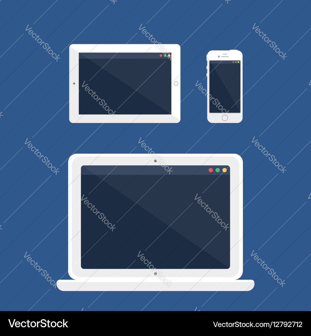 Adaptive design web template vector image