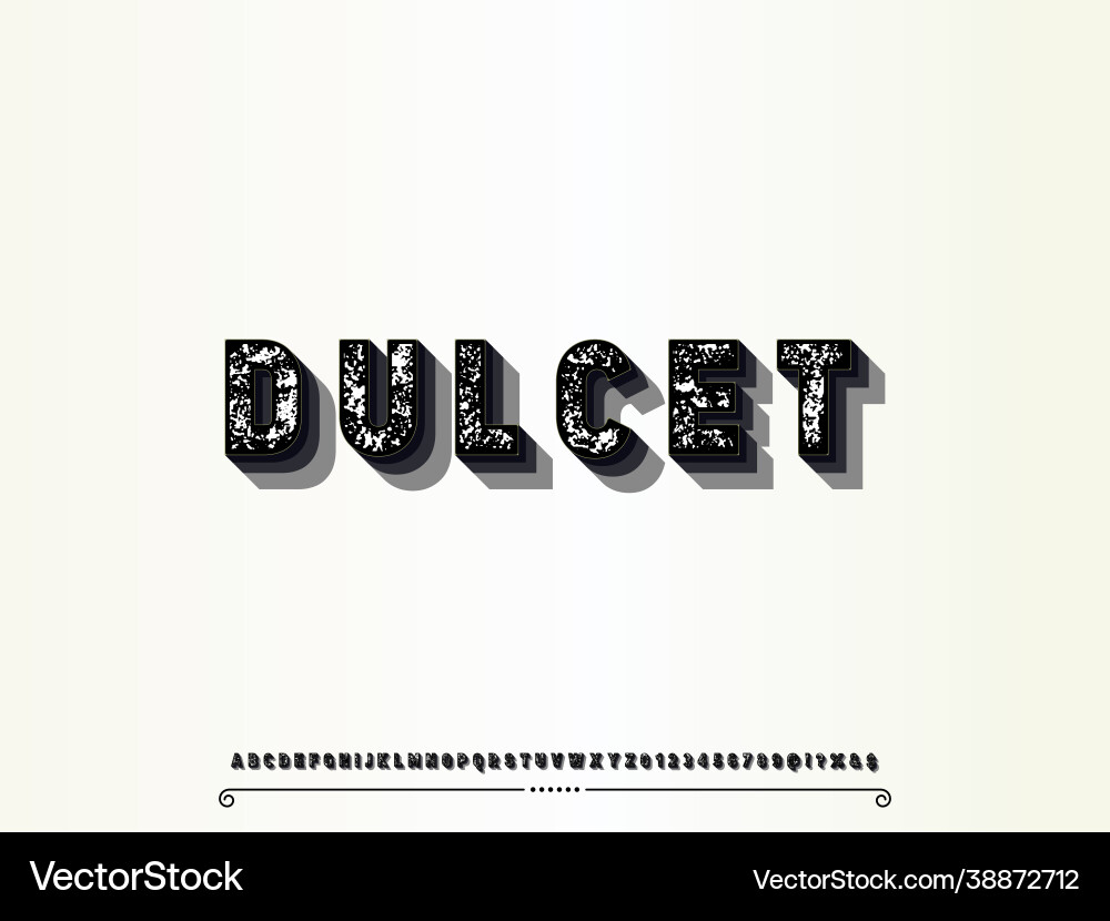Alphabet 3d fontscript typeface handcrafted Alphabet 3d fontscript typeface handcrafted vector image