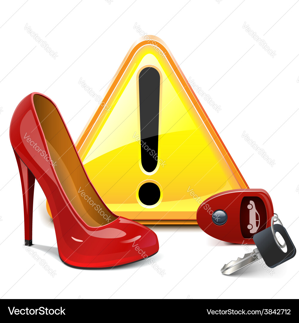 Auto lady concept Royalty Free Vector Image - VectorStock