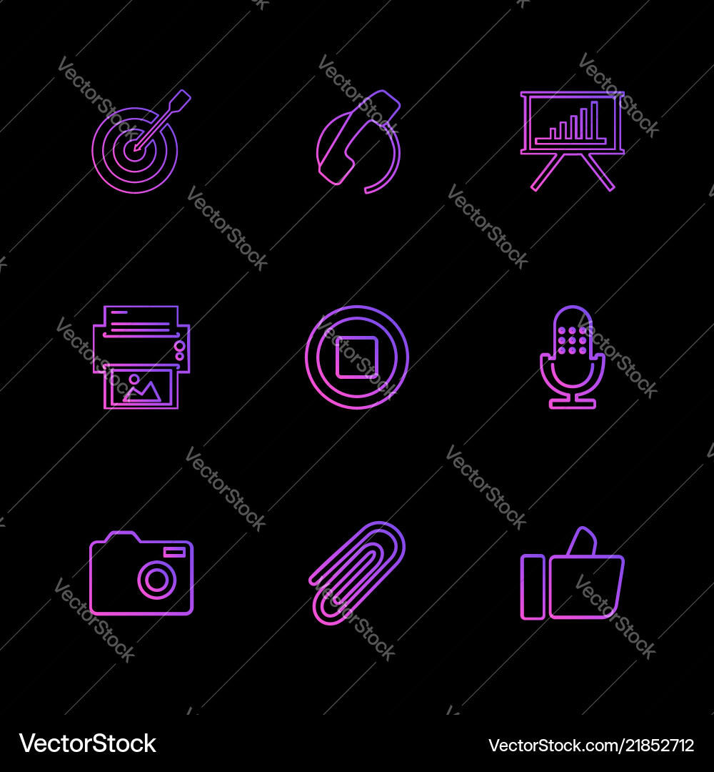Dart focus graph like microphone stop pin Vector Image