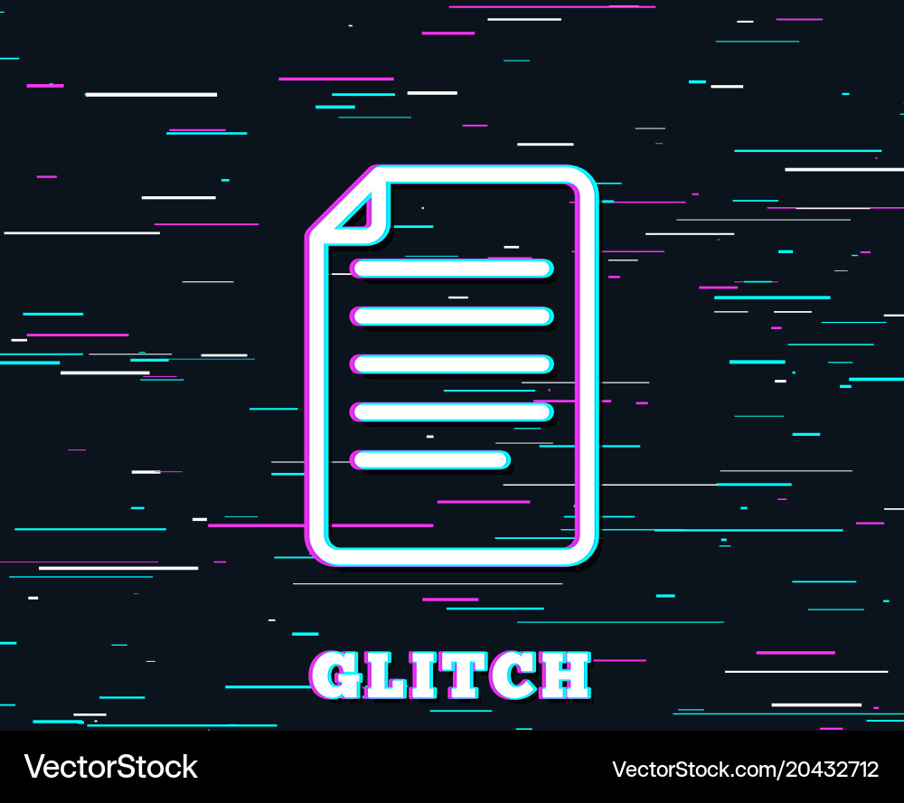 Document management line icon file sign vector image