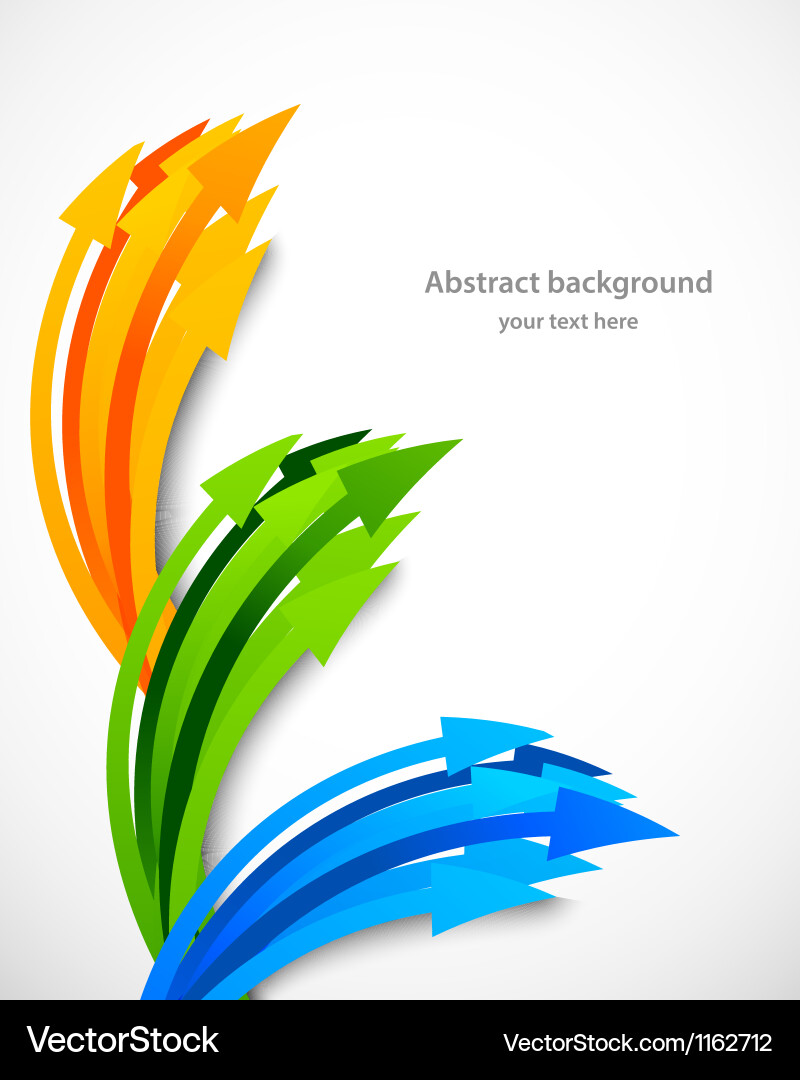 Dynamic Arrow Background vector image