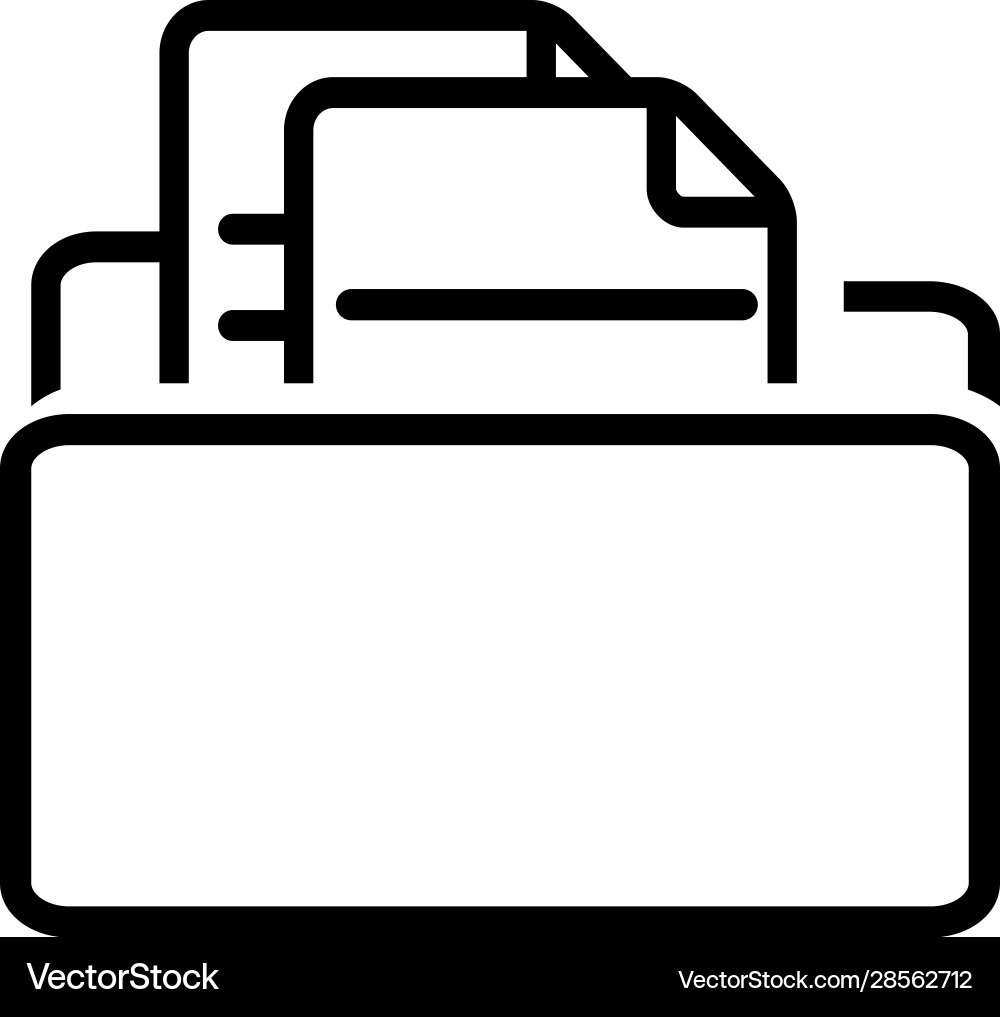 Files Vector Image