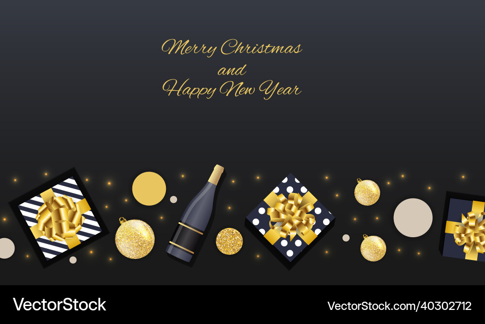 New year and merry christmas background New year and merry christmas background vector image
