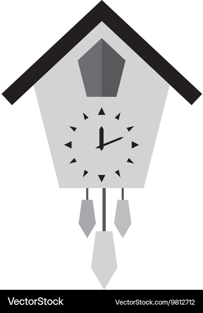 Time and clock line icon design vector image