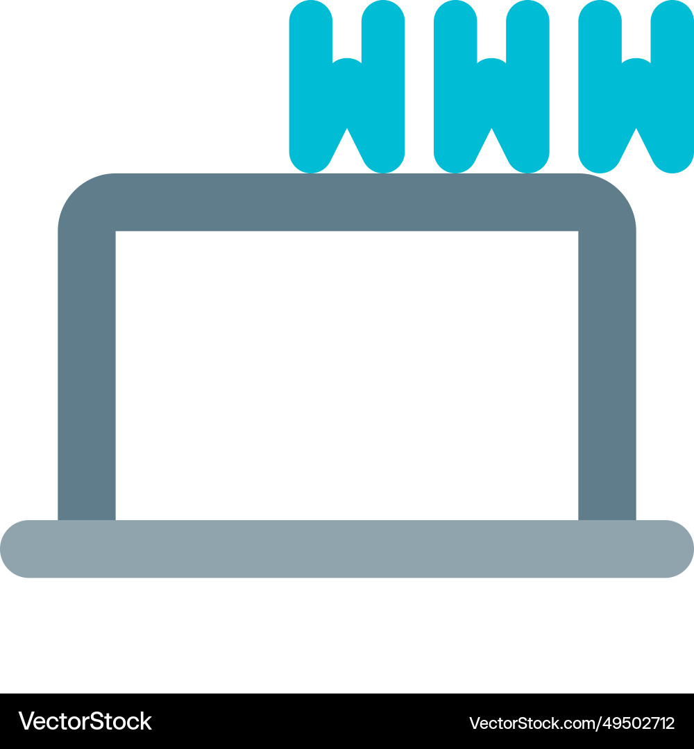 Url used to access websites and online resources vector image