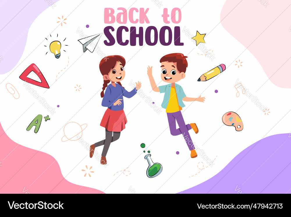 Back to school concept Royalty Free Vector Image