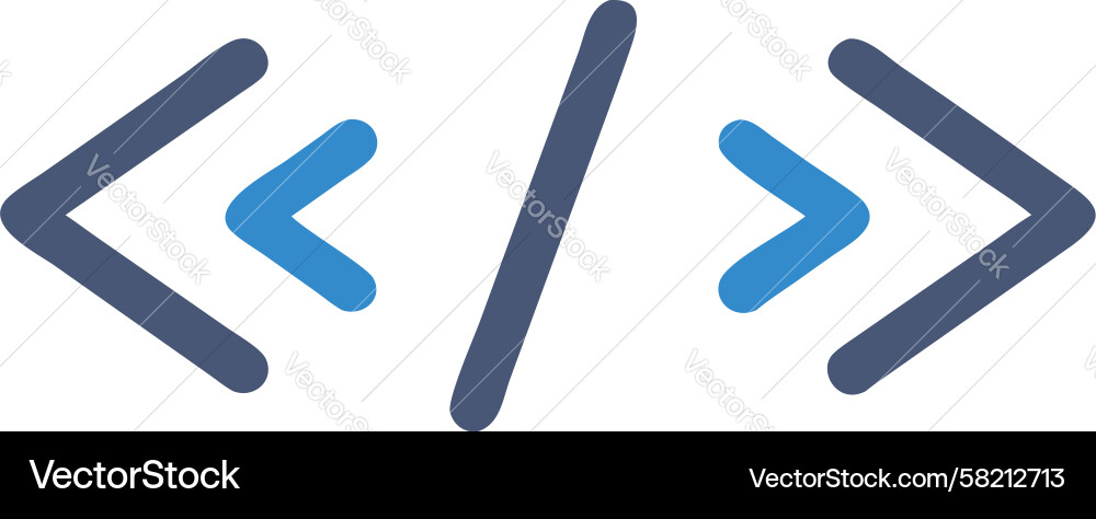 Code Brackets Icon - Programmierung Vektorbild
