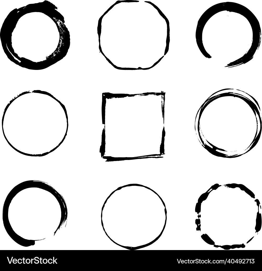 Collection of texture frames vector image