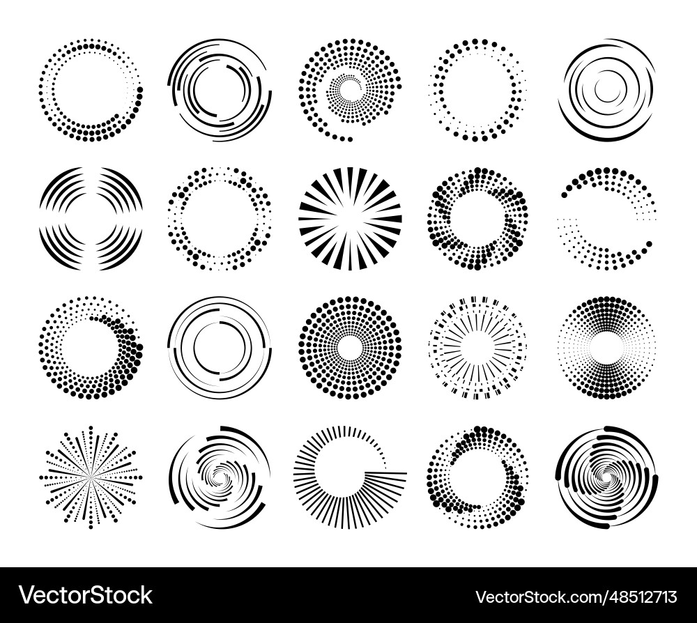 Dynamic Speed Spirals - Abstract Motion vector image