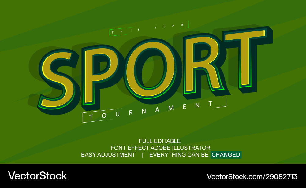 Ext effect template easy editable and customize Ext effect template easy editable and customize vector image