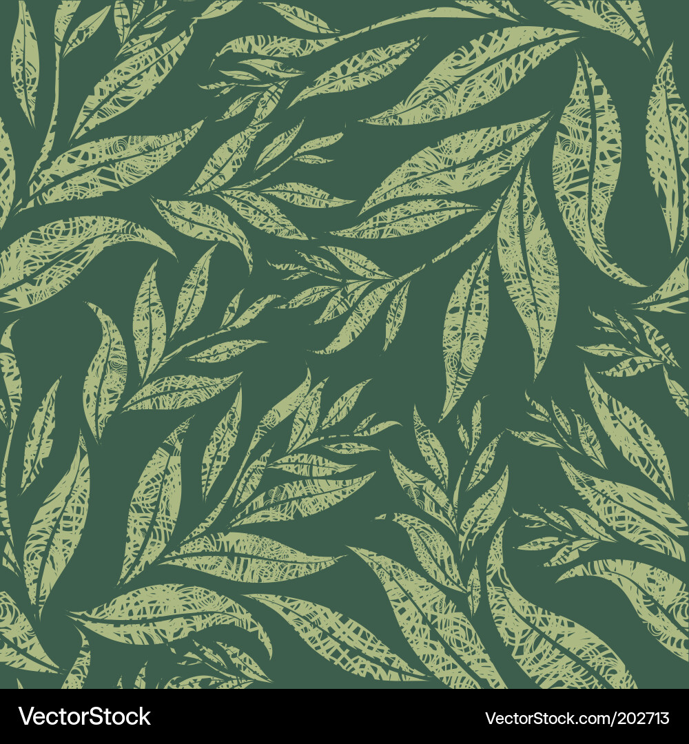 Grunge Floral Pattern Vector Image