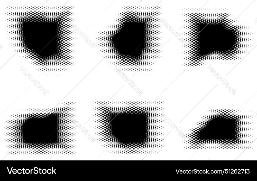 Halftone triangle pattern reprographic technique vector image