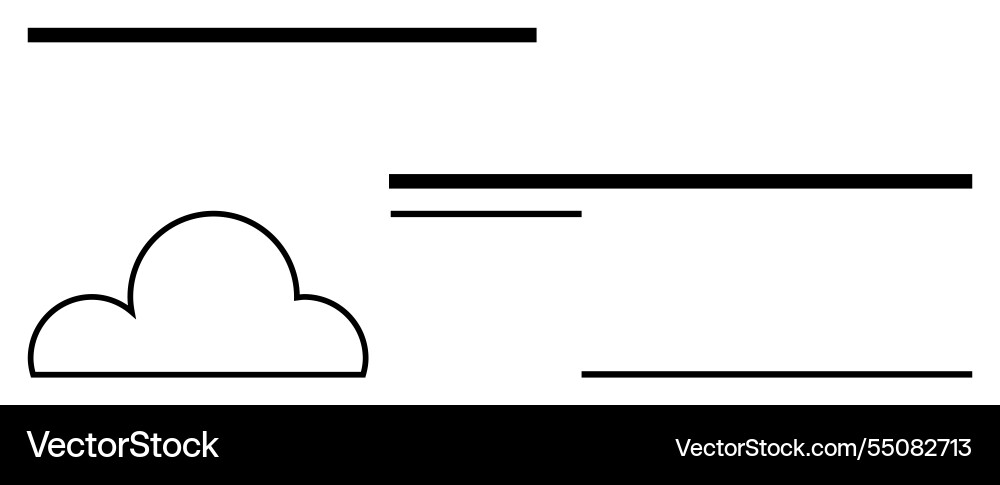 Minimalist cloud and line design representing Minimalist cloud and line design representing vector image