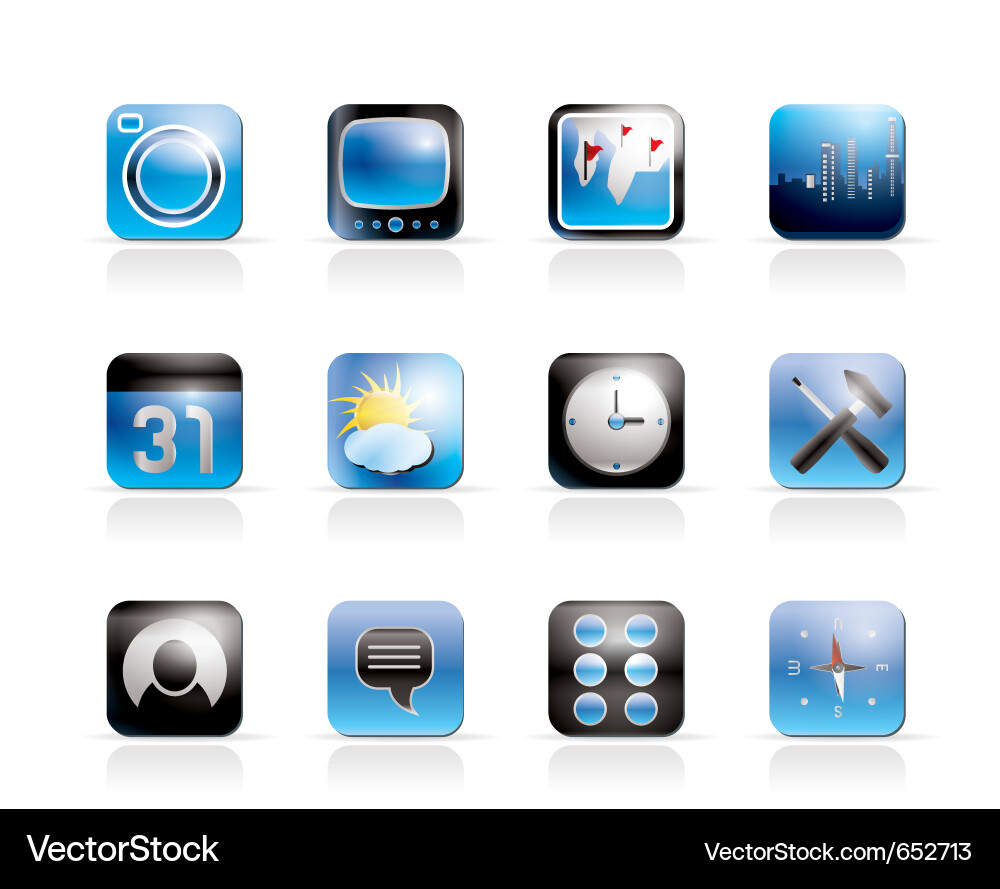 Mobile phone and computer icon Vector Image