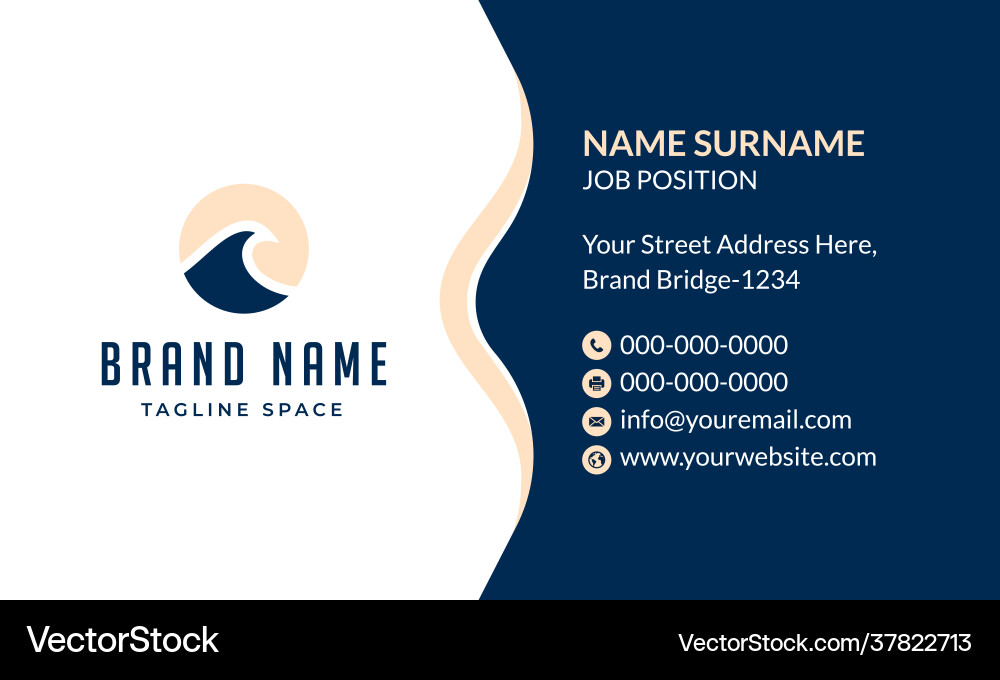 New business card creative and clean modern New business card creative and clean modern vector image