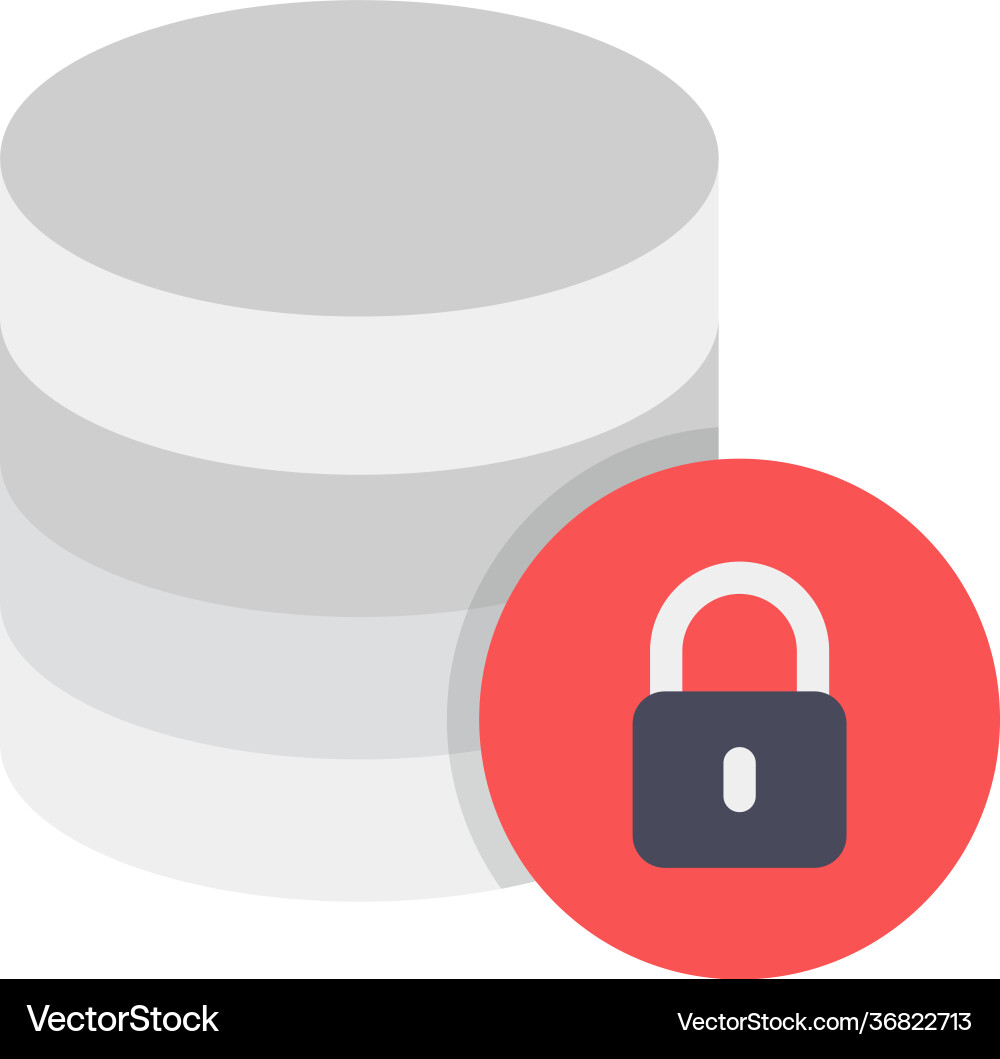 Secure database vector image