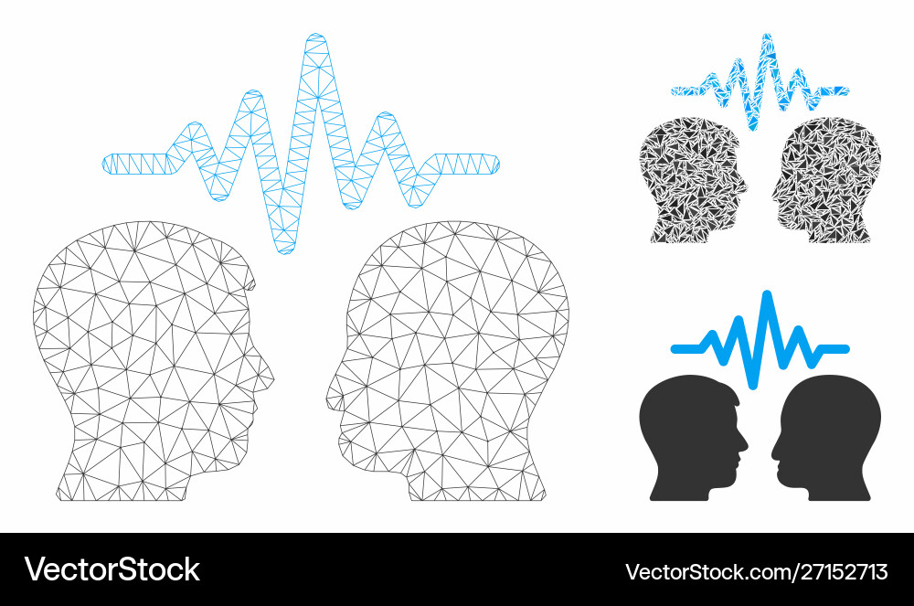 User dialog signal mesh 2d model User dialog signal mesh 2d model vector image
