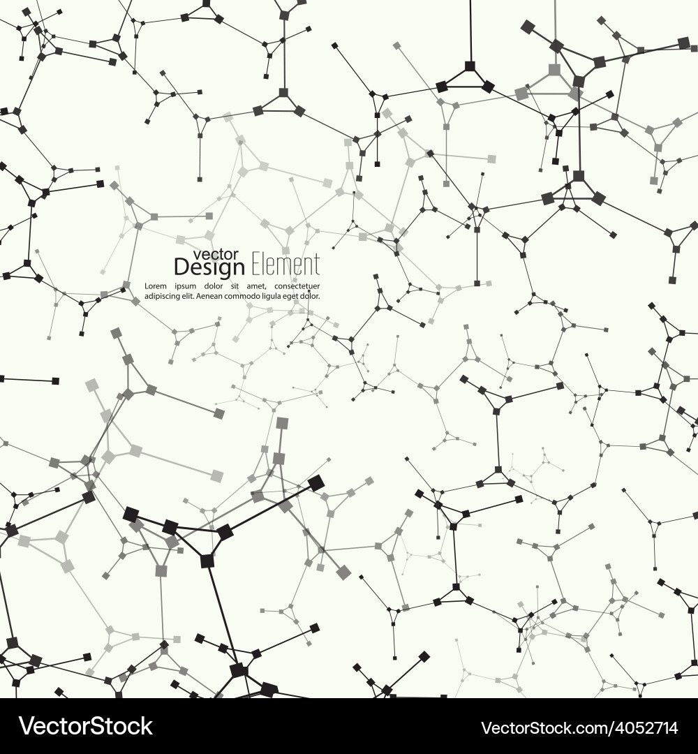 Abstract background with dna molecule structure vector image